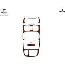 Mars Cockpit Design Opel Agila Konsol-Torpido Kaplama  2000-2003 3 Parça Maun