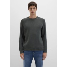 Mavi Bisiklet Yaka Yeşil Kazak 0710307-71598