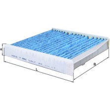 A3 Mahle LAO54 Polen Filtresi Karbonlu Volvo S60 2001-2010 S80 98-06 V70 99-07 XC70 02-07 XC90 02-14 Anti Alerji Kabin Filtresi 9171756-30630754-30676413-30630755