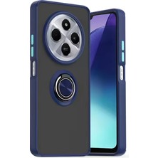 Zengezur Newface Xiaomi Redmi 14C Kılıf Montreal Yüzüklü Silikon Kapak - Lacivert