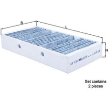 A3 Mahle LAK878.S Polen Fıltresı Takımı Mercedes W166 X166 C292 Karbonlu A1668300318