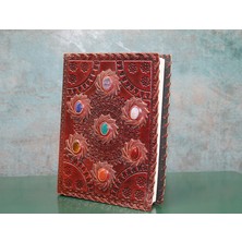 Ronanna Taşlı Deri Defter Model 7