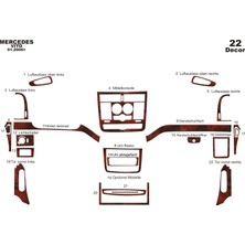 Mars Cockpit Design Mercedes Vito Piano Black Kaplama 2006 22 Parça  Maun