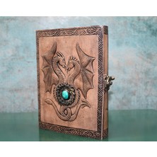 Ronanna Taşlı Deri Defter Model 8