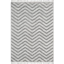 Karmen Halı Loop LP023G Gri Halı Dekoratif Sisal Yumuşak Bukleli Tozsuz Salon Halısı Yatak Odası Iskandinav