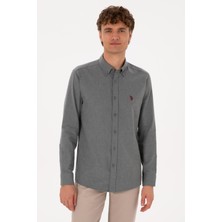 U.s. Polo Assn. Erkek Gri Gömlek Basic 50316721-VR024