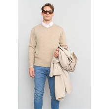 Çetinkaya Mentality K25 3176 Mnt Erk V Yaka Trıko Bsc Vizonmelanj