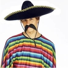 Eldenör Sombrero Meksika Şapkası Altın Şeritli Yetişkin Boy