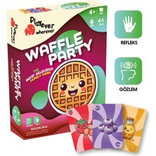 Playever Waffle Party Deluxe, Dikkat, Görsel Algı ve Refleks Geliştiren Kart Oyunu (4-7 Yaş)