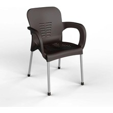 Lidyahan Store Bahçe Sandalyesi, Alüminyum Ayaklı, Piknik ve Kamp Alanları Için, Veranda Kullanımına Uygun Antrasit