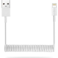 Lidyahan Store SL-SP12 iPhone Lightning 1.2m 2A Spiral Data + Şarj Kablosu