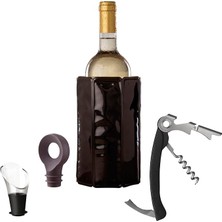 Lidyahan Store Fit Vacu Vin Klasik Şarap Seti 4 Parça - Kutulu