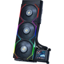 Lidyahan Store Li Hydroshift 360 Aıo - Pre-Installed 3 x Tl Fans - Side-Mounted Coolant Pathway - 2.88” LCD Screen - 480 × 480 Resolution - Captured Screenshots Or Recorded Videos - Black (HSLCD36TB)