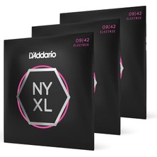 Lidyahan Store NYXL0942-3P Elektro Gitar Tel Seti, 3 Lü Super Light