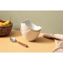 Lidyahan Store Lotus Beyaz 2li Kase 16CM