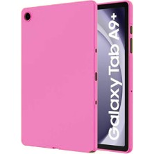 Lidyahan Store Samsung Galaxy Tab A9 SM-X110 Tablet ile Uyumlu Silikon Kılıf - FC155 (Pembe)