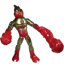 Lidyahan Store 10 -Ben 10 BEN66A10 Aksiyon Figürleri Metalik Tema-Heatblast