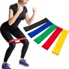Lidyahan Store Kademeli Squat Bant Kas Germe Kalça Egzersiz Direnç Lastiği Plates Fitness Direnç Lastiği 5'li Set