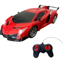 Lidyahan Store Kumandalı Pilli Işıklı Full Fonksiyon Şampiyon Araba 1:20 Ölçek Drift Arabası (Kırmızı)