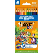 Lidyahan Store Smooth Ahşap Kuru Boya Kalemi 12 Renk, Ahşap Kuru Boya,altıgen Gövde, 5 Yaş Üzeri Için Ideal, Canlı Renkler