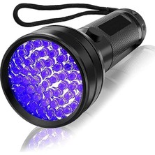 Lidyahan Store Ultraviyole Fener, Mor Işık Uv El Feneri 51 Led, 395 Nm Uv El Feneri