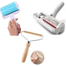 Lidyahan Store 3'lü Kedi Köpek Tüy Toplama Seti Tiftik Toplayıcı Yıkanabilir Tüy Rulosu Hazneli Tüy Toplama Gırgırı Eşya Koltuk Kıyafet Tüy Temizleme Aparatı