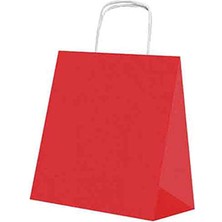 Lidyahan Store At Market Roll-Up Kraft Çanta Kırmızı Küçük Boy 18X24CM 25'li