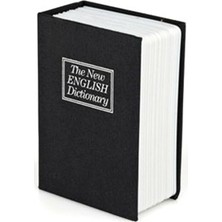 Lidyahan Store Kitap Görünümlü Kumbara Gizli Para Kasası Kitap Kumbara (Siyah, Büyük)