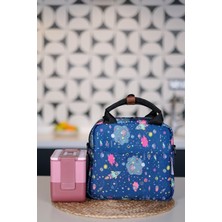 Happy Bear Termal Çanta Isı Yalıtımlı Su Geçirmez Yemek Taşıma Beslenme Çantası 25x23x15 cm