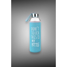 Lidyahan Store Kılıflı Cam Matara Şişe 750ML FMA04484 (Mavi)