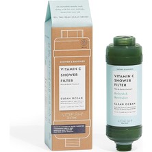 Lidyahan Store C Vitamini Duş Filtresi, Duş Aromaterapisi, Su Arıtıcı, Su Yumuşatıcı, Vegan Probiyotik, Spa Duş Başlığı, Su Filtresi, Duş Self Care