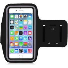 Lidyahan Store 5-7 Inch Universal Cep Telefonu Kılıf Kol Bandı Neopren Kumaş Siyah