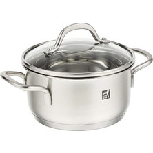 Lidyahan Store 666521400 Paslanmaz Çelik, Tencere 14CM, Gri