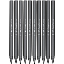 Lidyahan Store Iğne Uçlu Keçeli Kalem Seti, 10’lu, Siyah Renk, Havalandırmalı Kapak, Kağıt ve Karton Yüzeyler Için Uygun