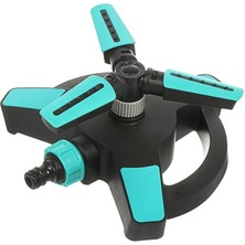 Lidyahan Store Yarımay Tablalı Hareketli Su Fıskiyesi 3 Başlıklı Dönerli Bahçe Çim Sulama Aparatı Plastik DY6064G