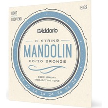Lidyahan Store Mandolin Için EJ62 D`addario Tel Seti (80/20 Bronz, Light, 10-34)