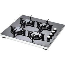 Lidyahan Store 40TSHDF Lpg'li Cam Setüstü Ocak, Siyah