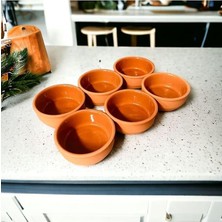 Lidyahan Store Anadolu Sütlaç Kase Güveç Içi Kahverengi Sırlı 6 Adet Çömlek