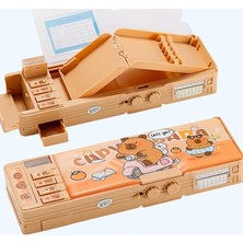 Lidyahan Store Şifreli Kalem Kutusu Kapibara Kalemlik Çok Fonksiyonlu Sevimli Büyük Kapasiteli Kawaii Kore Tarzı