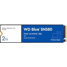 Lidyahan Store Digital 2tb Wd Mavi SN580 Nvme Dahili Katı Hal Sürücüsü SSD - Gen4 X4 Pcıe 16GB/S, M.2 2280, 4.150 Mb/s'ye Kadar - WDS200T3B0E