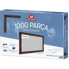 Lidyahan Store Puzzle Kahverengi 1000 Parça Demonte Puzzle Çerçevesi