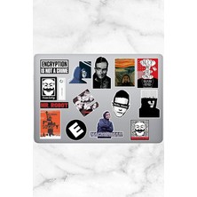Lidyahan Store Major Selection Mr. Robot Temalı Laptop Notebook Tablet Sticker Seti 15 Adet