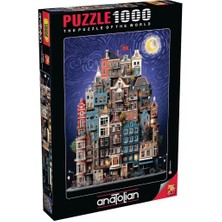 Lidyahan Store Puzzle - Amsterdam Starry Night / 1000 Parça Puzzle, #1183