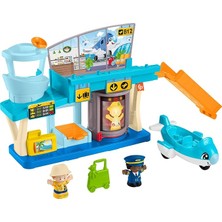 Lidyahan Store Little People Eğlenceli Havaalanı Fisher-Price Little People Eğlenceli Havaalanı, Uçak ve 3 Oyun Aksesuarı, Bebekler Için Oyun Seti HTJ26
