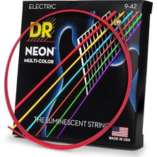 Lidyahan Store Neon Gitarrensaiten Nmce-9 Guitar Strings Multi Colour, Lite .009 - .042