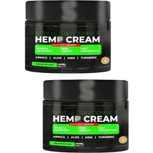 Hemp Cream Eklem, Kas ve Kramplar, Sırt, Boyun Veya Bel Ağrıları Için Etkili Formüllü Krem 250 ml x 2 Adet