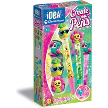 Lidyahan Store - Renkli Kalem Seti - Fikirler, Kalemlerinizi Oluşturun: Tropikal, Kişiselleştirilebilir Kalem, Kızlar Için Yaratıcı Laboratuvar, 6 Yaşındaki Çocuklar, 18790