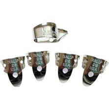 Lidyahan Store Dunlop Nikel Gümüş Parmak ve Başparmak Penaları, 0.46 Mm, 5'li Paket