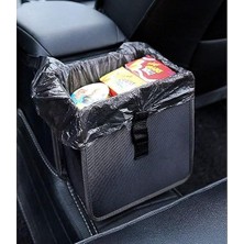 Lidyahan Store Araba Çöp Kutusu, Su Geçirmez Taşınabilir Katlanabilir Oto Çöp Kovası, Büyük Kapasiteli Saklama Çantası, Çok Amaçlı Organizatör, Asılı Siyah