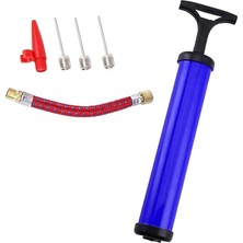 Lidyahan Store Pompa Seti 30 cm El Tipi Ayak Tutamaklı Hava Top Şişirme Plastik Başlıklı Borulu Iğne Uçlu